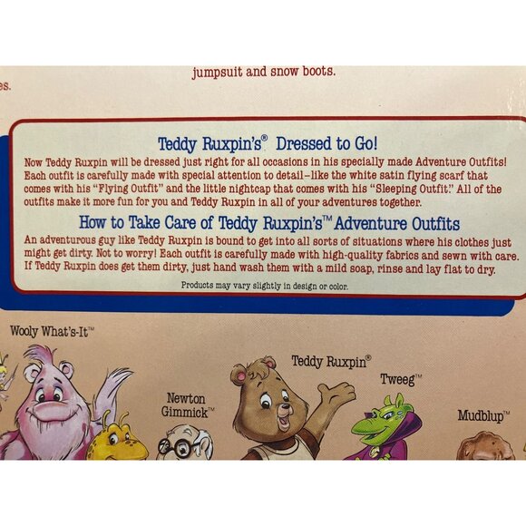 Teddy Ruxpin Adventure Outfit "The Flying Outfit" Worlds Of Wonder - Picture 10 of 11